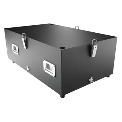 Adjacent capacitors are equally spaced
